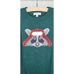 Tucker + Tate‎ Racoon Sweater green sz  6